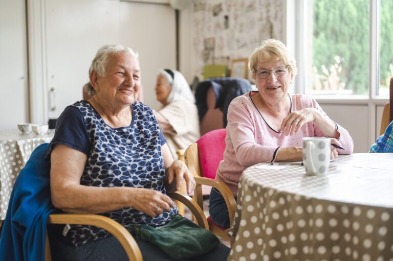 two older ladies at Cuttlebrook memory cafe