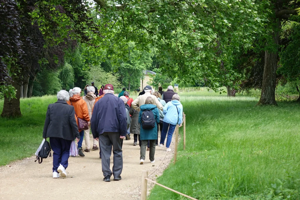 group of people walking