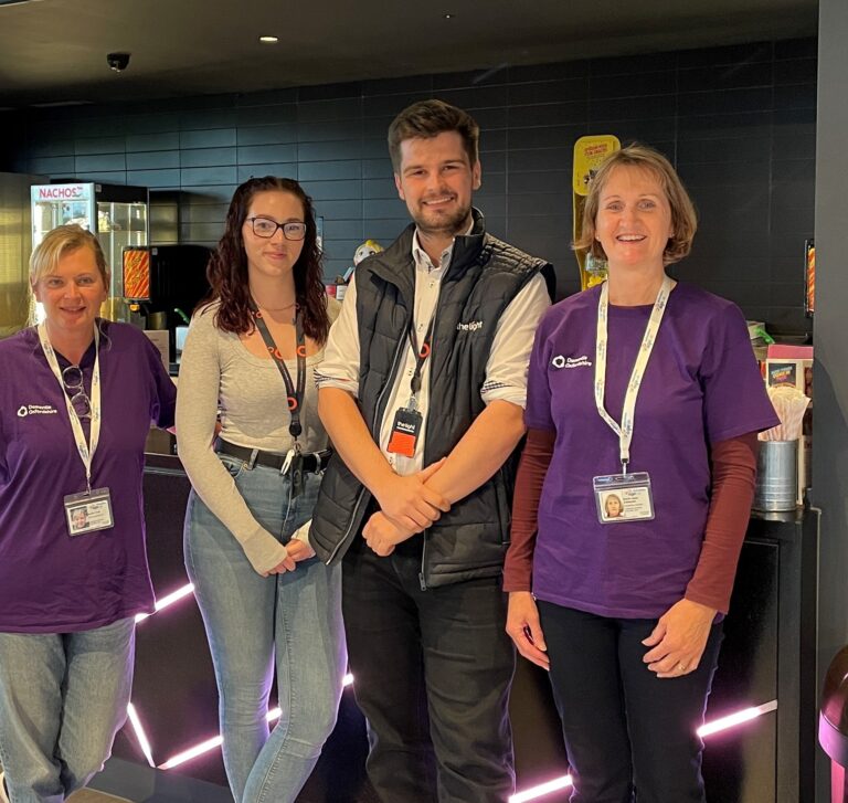 Two of our Advisers at a dementia-friendly cinema screening